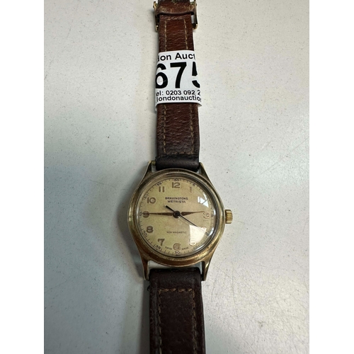 675 - Vintage Gents Bravingtons Wetrista Wrist Watch