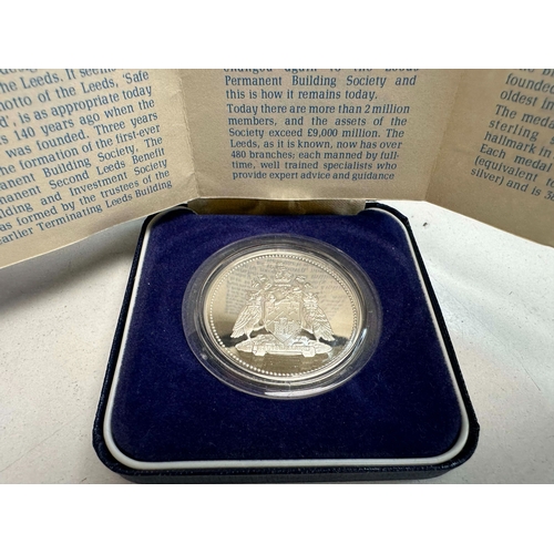 680 - Leeds Building Society Sterling Silver Medallion