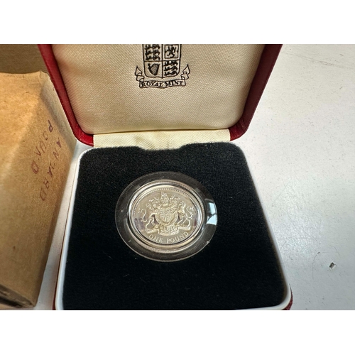 690 - Royal Mint Silver Proof One Pound Coin