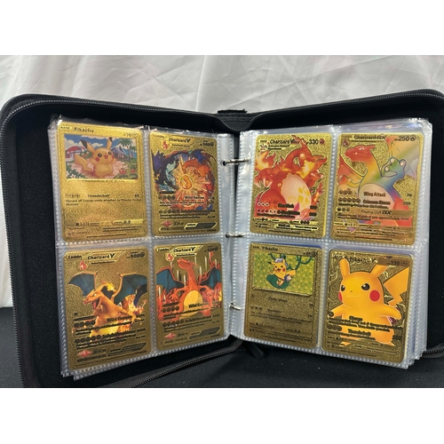 78 - An Album of Various Pokemon Cards 2021-2023, to Include Gold Cards, Holographic Cards etc (approx 40... 