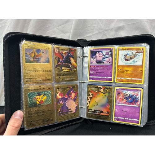 78 - An Album of Various Pokemon Cards 2021-2023, to Include Gold Cards, Holographic Cards etc (approx 40... 