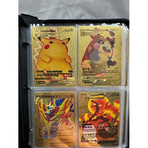 78 - An Album of Various Pokemon Cards 2021-2023, to Include Gold Cards, Holographic Cards etc (approx 40... 