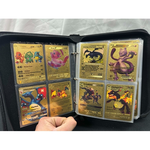 78 - An Album of Various Pokemon Cards 2021-2023, to Include Gold Cards, Holographic Cards etc (approx 40... 