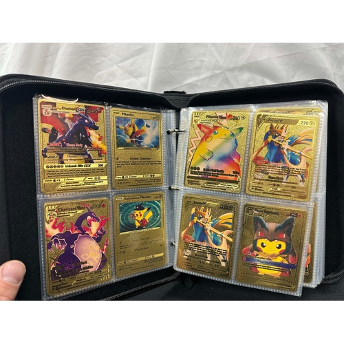 78 - An Album of Various Pokemon Cards 2021-2023, to Include Gold Cards, Holographic Cards etc (approx 40... 