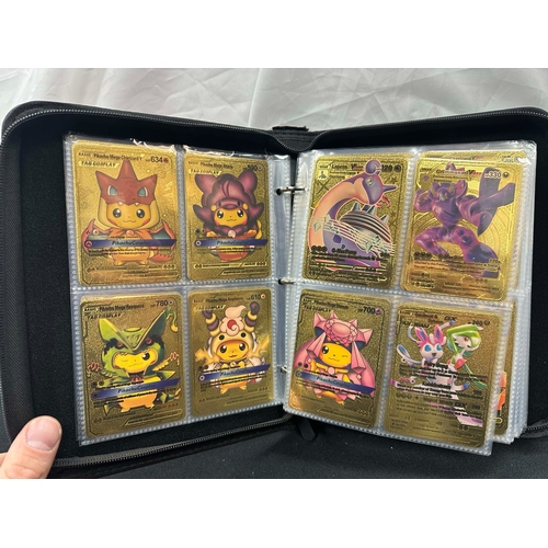 78 - An Album of Various Pokemon Cards 2021-2023, to Include Gold Cards, Holographic Cards etc (approx 40... 