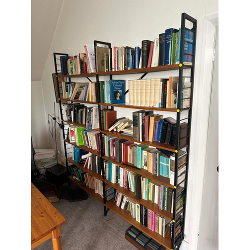 98p - Two Bays of 1960s Mid Century Staples Ladderax Shelving