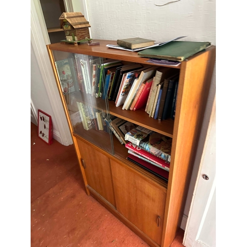 98u - Mid Century 1960s Teak and Glass Cabinet