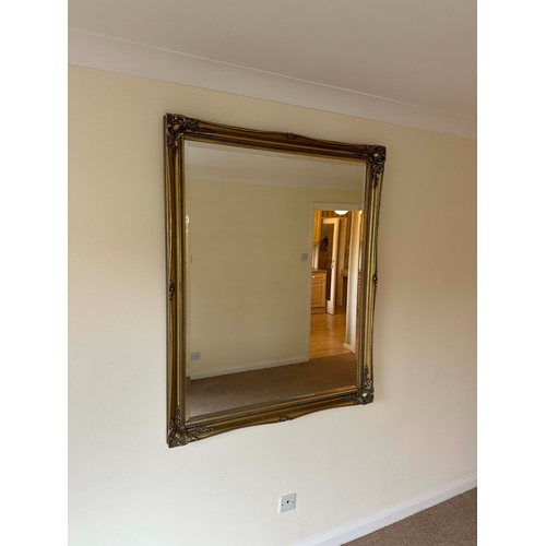 98B - A Large Good Quality Gold Framed Mirror