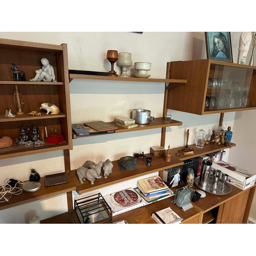 98g - 1960s PS System Mid Century Modular Wall Unit Shelving System by Prebend Sorensen