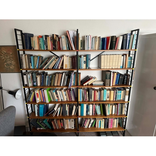 98p - Two Bays of 1960s Mid Century Staples Ladderax Shelving