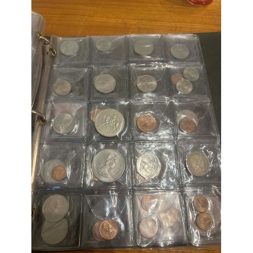 646 - A Good Album of British and French Coins, Mainly 1880-1940s. To include Many Silver Examples.