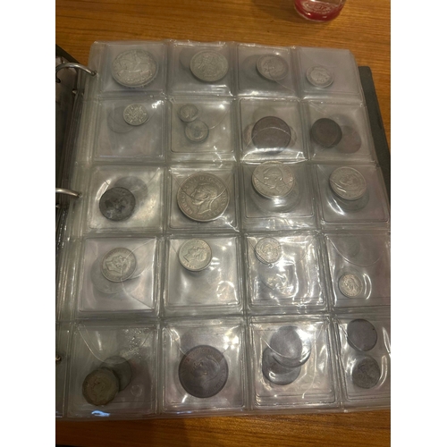 646 - A Good Album of British and French Coins, Mainly 1880-1940s. To include Many Silver Examples.