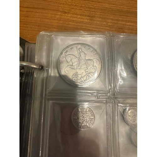 646 - A Good Album of British and French Coins, Mainly 1880-1940s. To include Many Silver Examples.