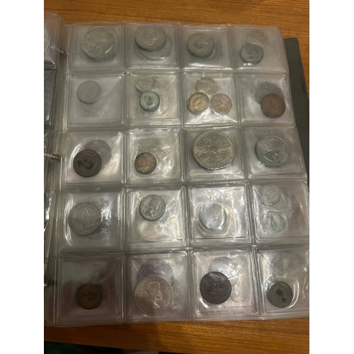 646 - A Good Album of British and French Coins, Mainly 1880-1940s. To include Many Silver Examples.