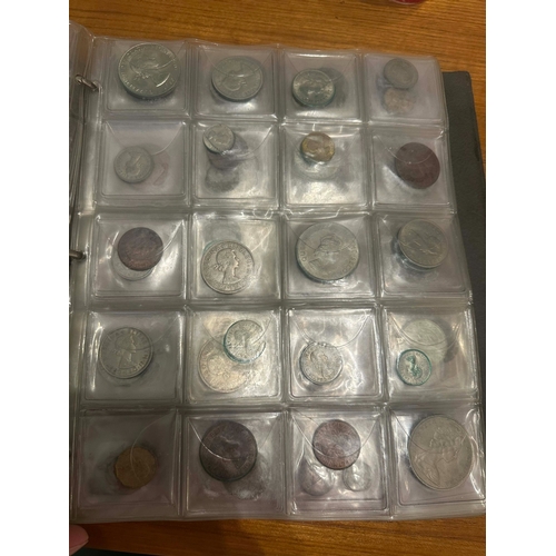 646 - A Good Album of British and French Coins, Mainly 1880-1940s. To include Many Silver Examples.