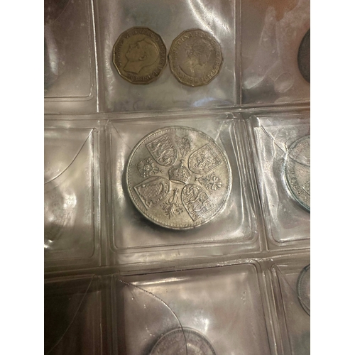 646 - A Good Album of British and French Coins, Mainly 1880-1940s. To include Many Silver Examples.