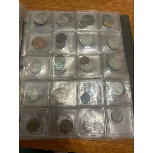 646 - A Good Album of British and French Coins, Mainly 1880-1940s. To include Many Silver Examples.