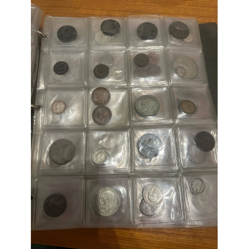 646 - A Good Album of British and French Coins, Mainly 1880-1940s. To include Many Silver Examples.