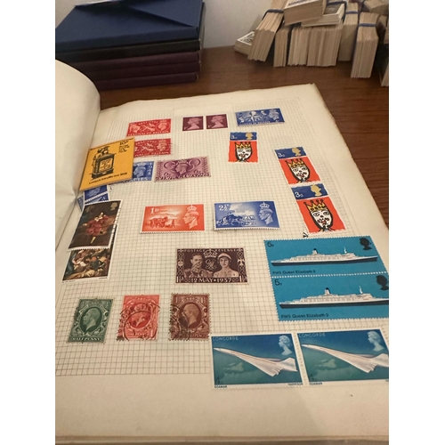 649 - World Stamp Album and Various Mint British Stamps