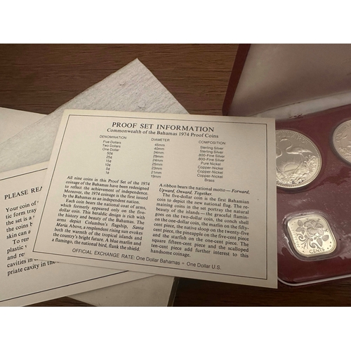 650 - Lot of Franklin Mint Proof Coin Sets: The 1974 Coinage of Barbados Proof Set, First National Coinage... 