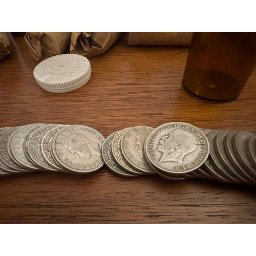 659 - Collection of 20 Various rolls of British Pre Decimalisation Coinage to include One Tube of Silver C... 