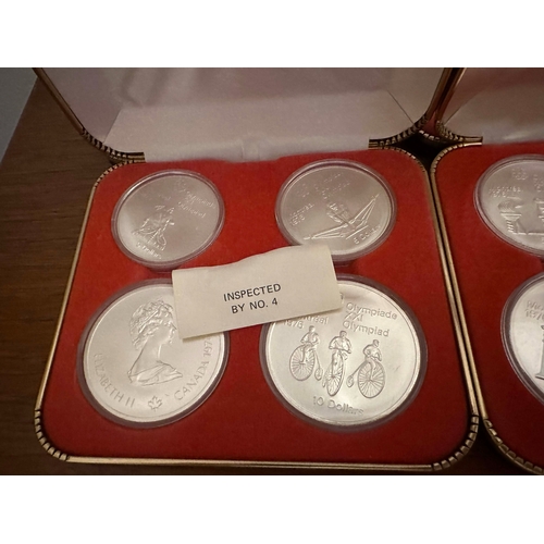 661 - A group of Canadian 1976 Montreal Olympic Sterling silver coin Sets-This is the complete collection ... 