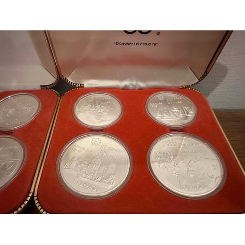 661 - A group of Canadian 1976 Montreal Olympic Sterling silver coin Sets-This is the complete collection ... 