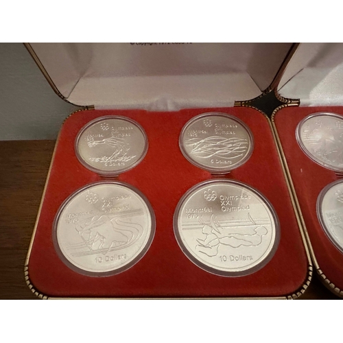 661 - A group of Canadian 1976 Montreal Olympic Sterling silver coin Sets-This is the complete collection ... 