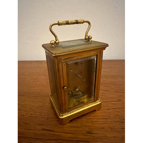 81 - Good Quality 19th Century French Brass Carriage Clock