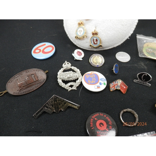 298 - Lot of Assorted Pin Badges-Railway and RAF Interest