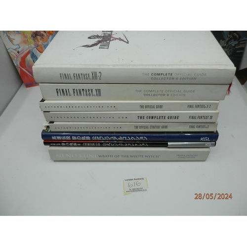 616 - Good Lot of Mostly Final Fantasy Game Strategy Guides