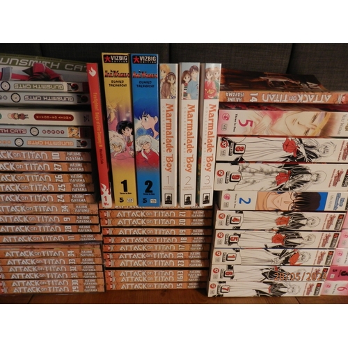 635 - A Good Large Collection of Japanese anime/ Manga Books and Graphic Novels