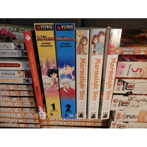 635 - A Good Large Collection of Japanese anime/ Manga Books and Graphic Novels