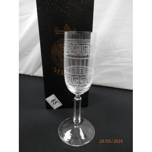 65 - Boxed Rosenthal for Versace Champagne Flutes