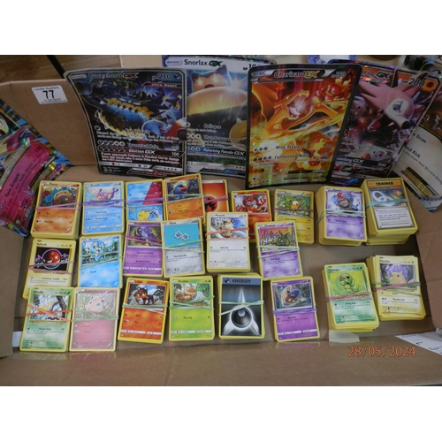 77 - Large Collection of Approx 850 Assorted Pokemon Cards from 2015-2018. The Cards have been organised ... 