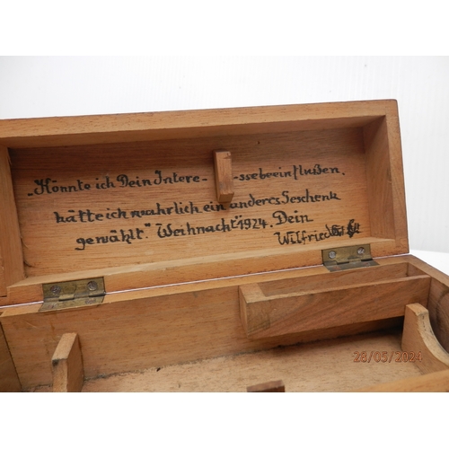 93 - 19th Century Field Pocket Microscope in a Wooden Case