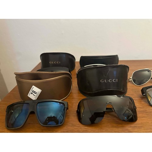 79 - Collection of Sunglasses to include 4 Pairs of Gucci and 2 pairs of Dolce and Gabbana