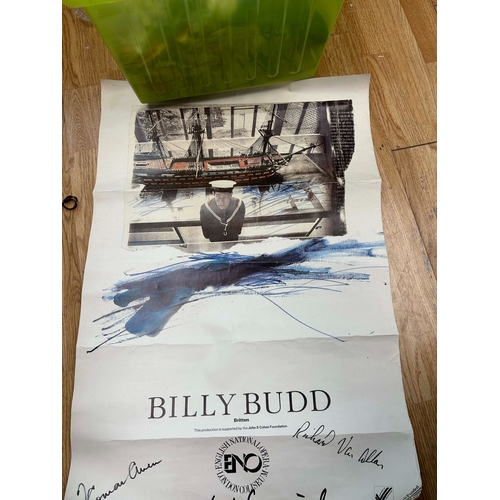 693 - Signed Billy Budd English National Opera Poster signed by Richard Van Allan, Thomas Allen and Philip... 