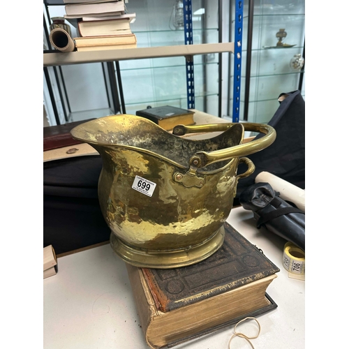 699 - Brass Coal Scuttle