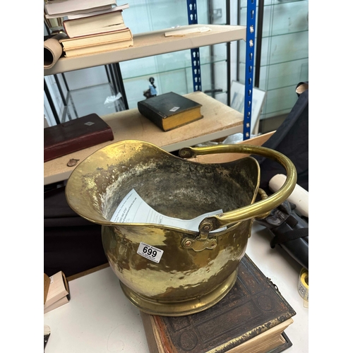 699 - Brass Coal Scuttle