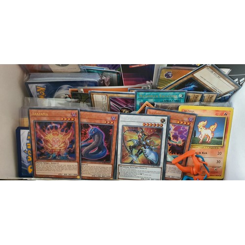 5 - Box of Yu-gi-oh and Pokemon trading cards etc