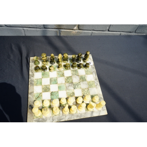 49 - Vintage Marble Chess Set