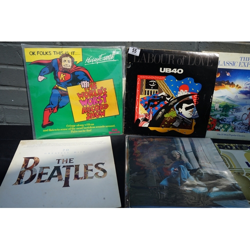 55 - Vinyl Record: Group of Albums to Include The Beatles