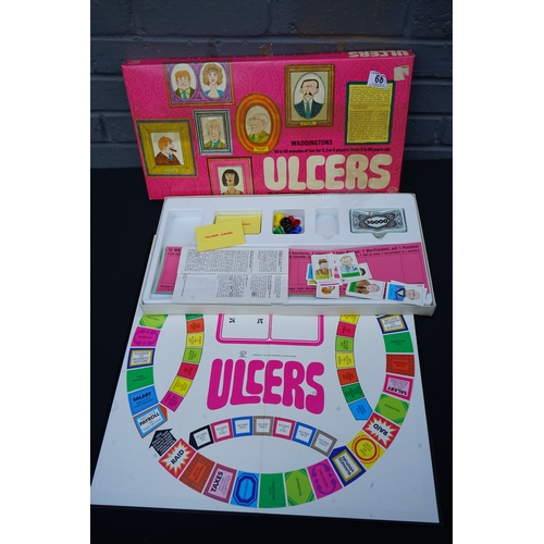 68 - 1970s Vintage Ulcers by Waddington's Board Game Complete