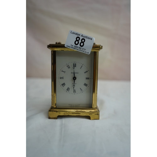 88 - Good Quality Bayard Brass Mantle Clock