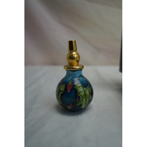 90 - Moorcroft Enamelled Perfume Bottle in Original Box