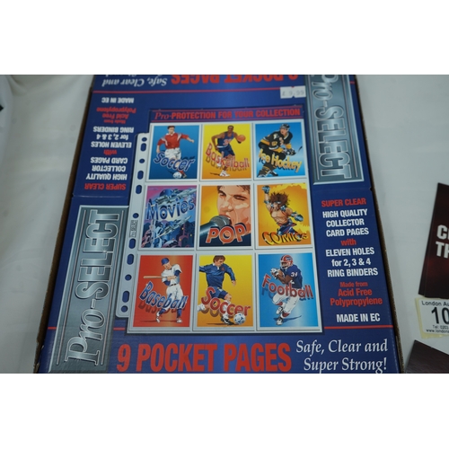 Unused Retro Collectors Card Wallet Pages