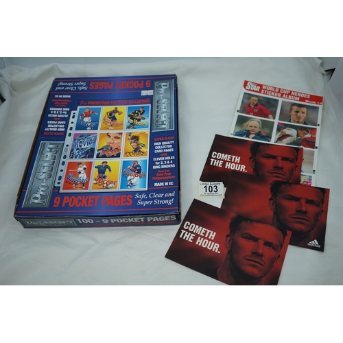 Unused Retro Collectors Card Wallet Pages