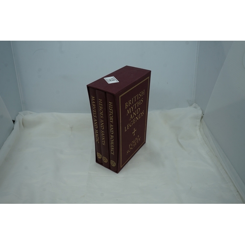 13 - Folio Society Book in Slip Case: British Myths and Legends (3 Volumes)