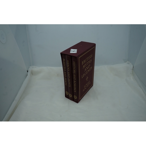 14 - Folio Society Book in Slip Case: British Myths and Legends (3 Volumes)